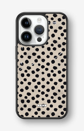 iPhone 14 Pro Hard Case – Marble Dots - View 1