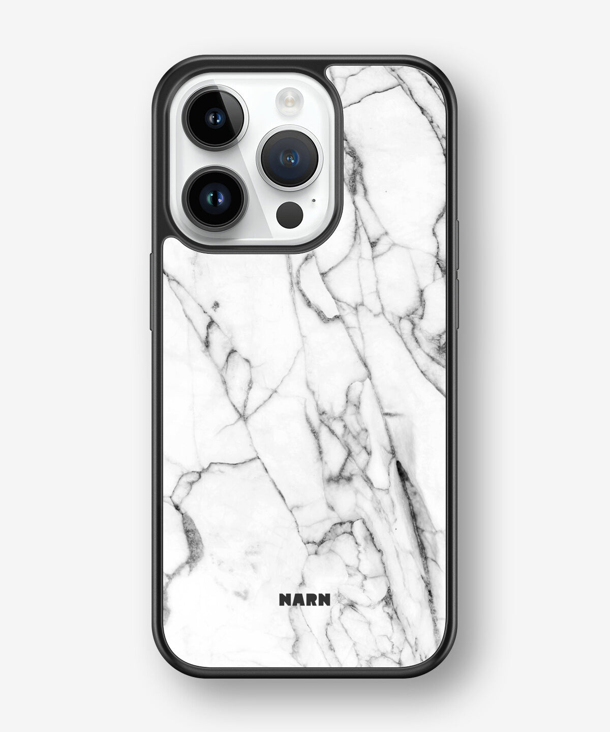 iPhone 14 Pro Hard Case – Milky Marble - View 1