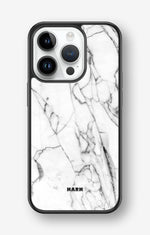 iPhone 14 Pro Hard Case – Milky Marble - View 1