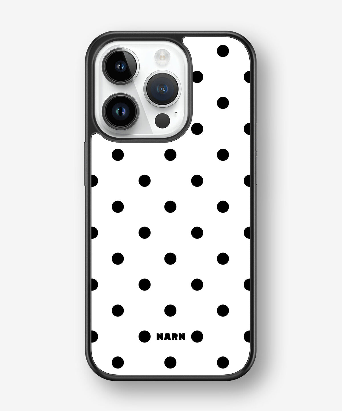 iPhone 14 Pro Hard Case – Mono Dots - View 1