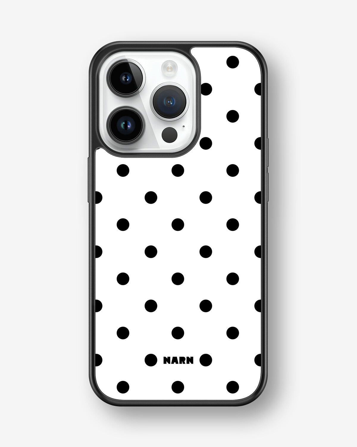 iPhone 14 Pro Hard Case – Mono Dots - View 1