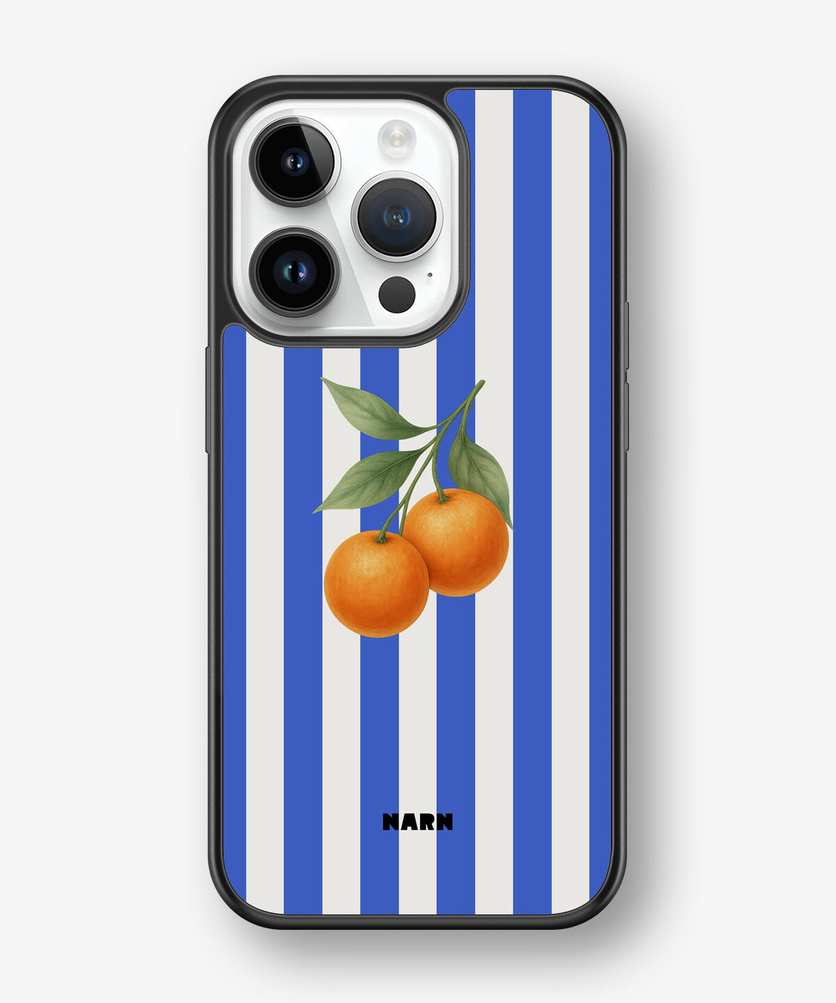 iPhone 14 Pro Hard Case – Orange Stripes - View 1