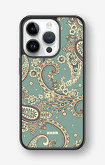 iPhone 14 Pro Hard Case – Paisley Green - View 1