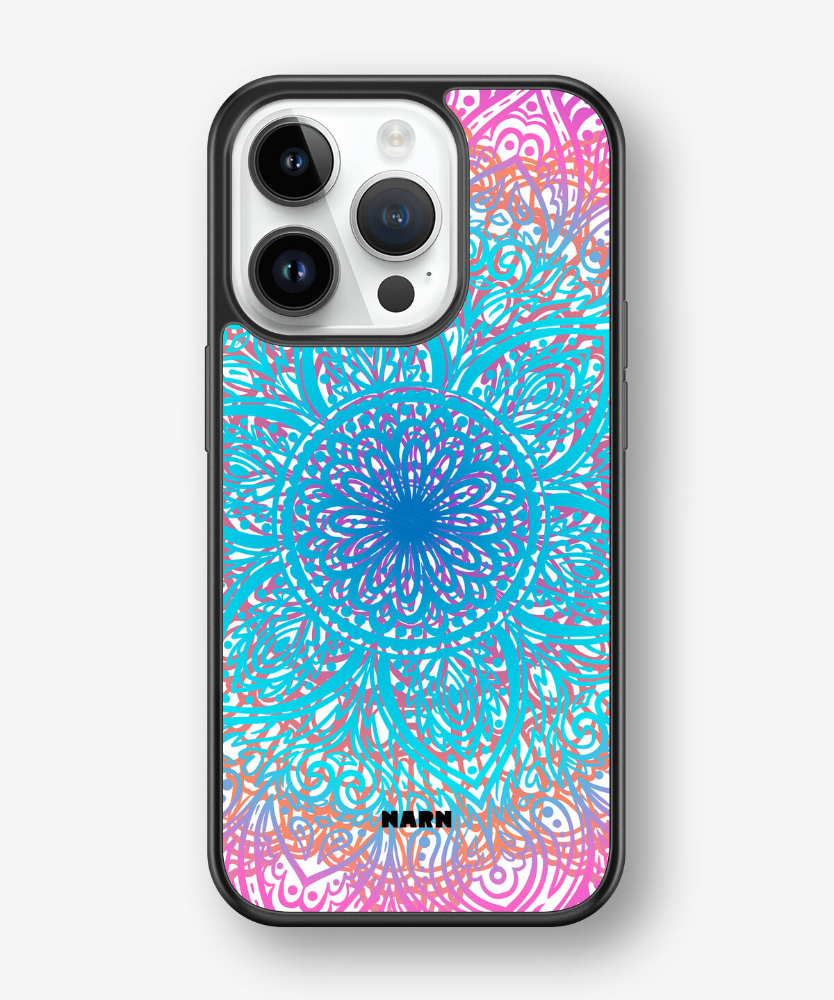 iPhone 14 Pro Hard Case – Pastel Mandala - View 1