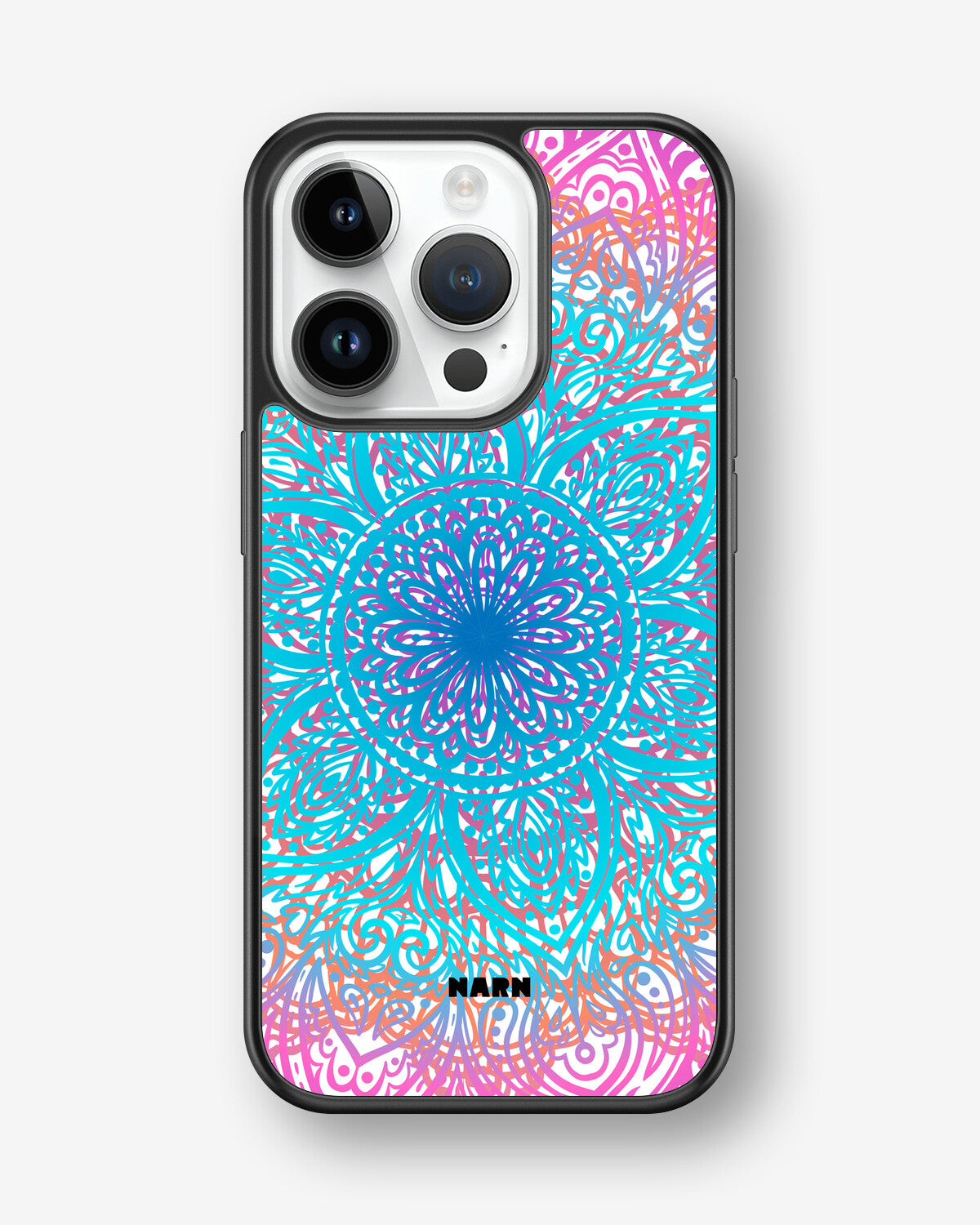 iPhone 14 Pro Hard Case – Pastel Mandala - View 1