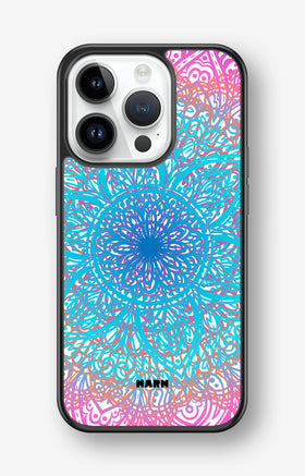 iPhone 14 Pro Hard Case – Pastel Mandala - View 1