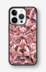 iPhone 14 Pro Hard Case – Pink Crystals - View 1