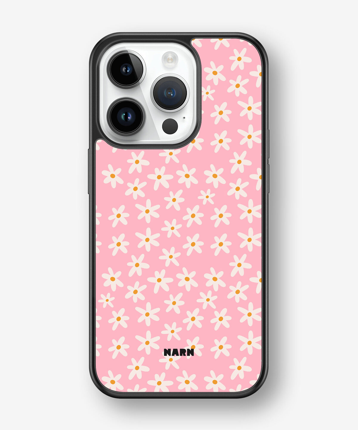 iPhone 14 Pro Hard Case – Pink Daisy - View 1