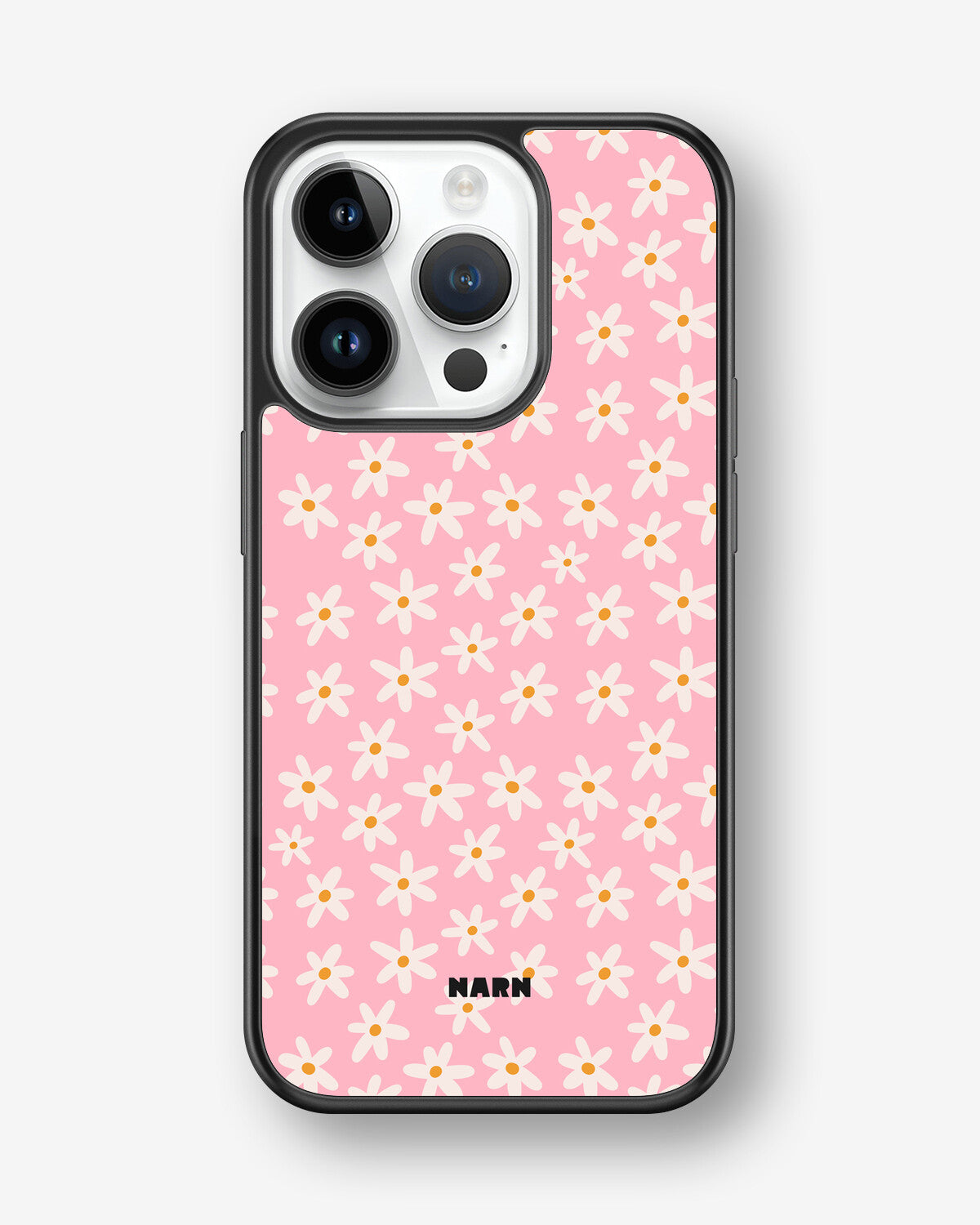 iPhone 14 Pro Hard Case – Pink Daisy - View 1