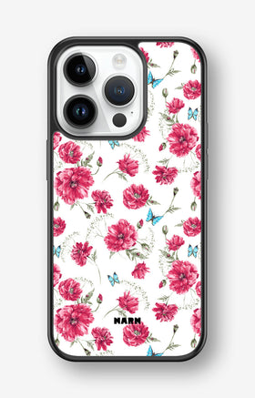 iPhone 14 Pro Hard Case – Poppies in Bloom - View 1