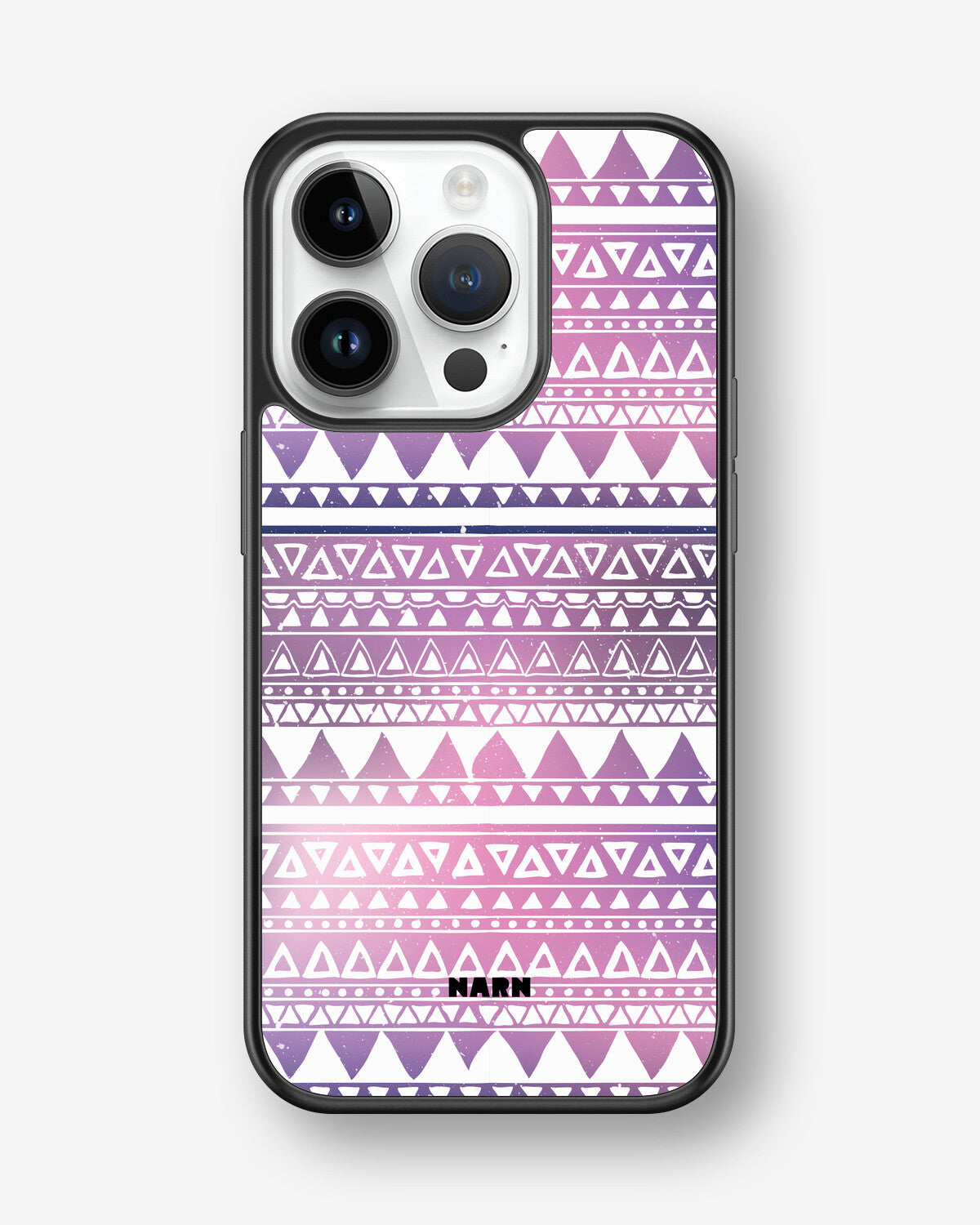 iPhone 14 Pro Hard Case – Purple Aztec - View 1