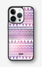 iPhone 14 Pro Hard Case – Purple Aztec - View 1