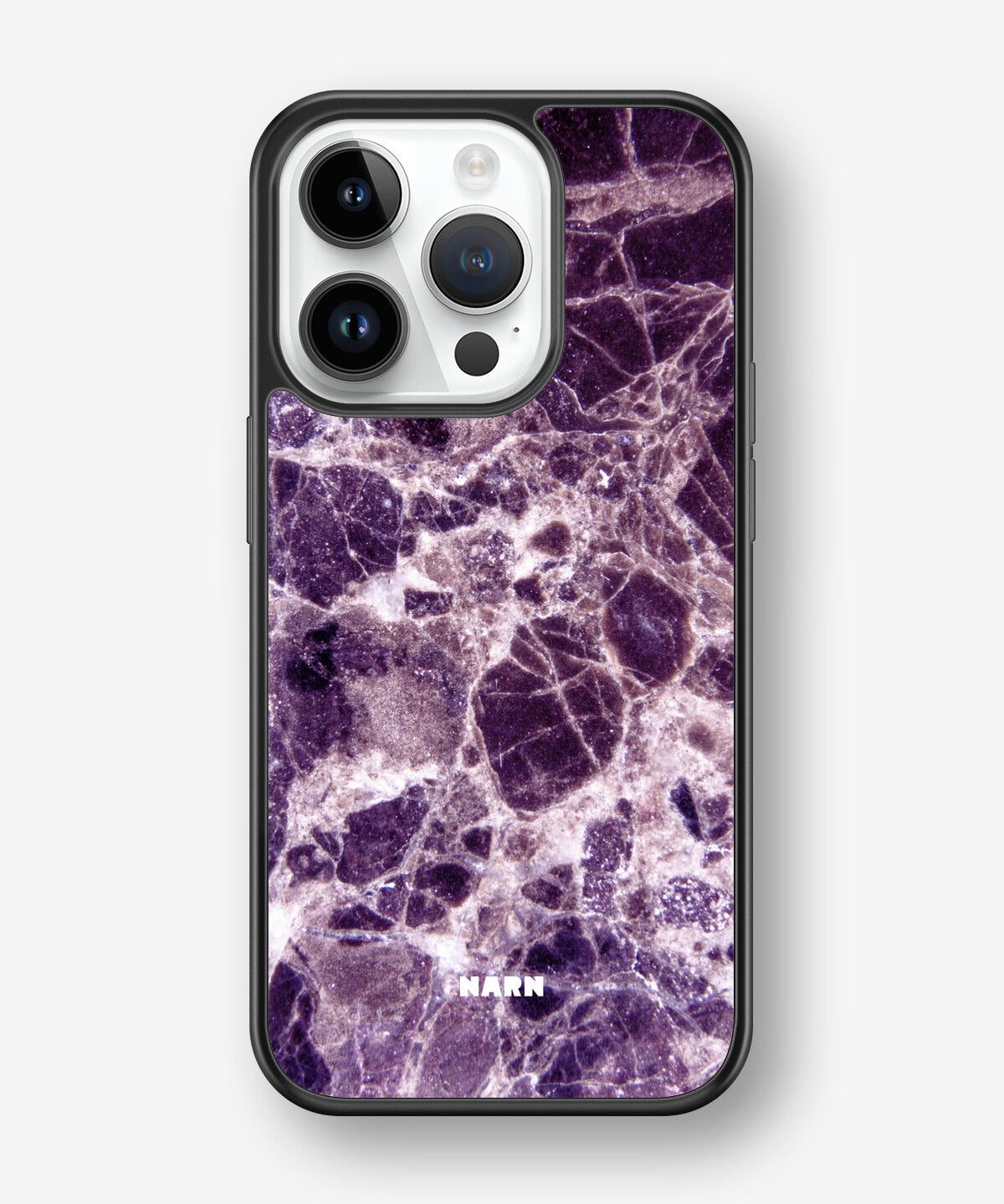 iPhone 14 Pro Hard Case – Purple Marble - View 1
