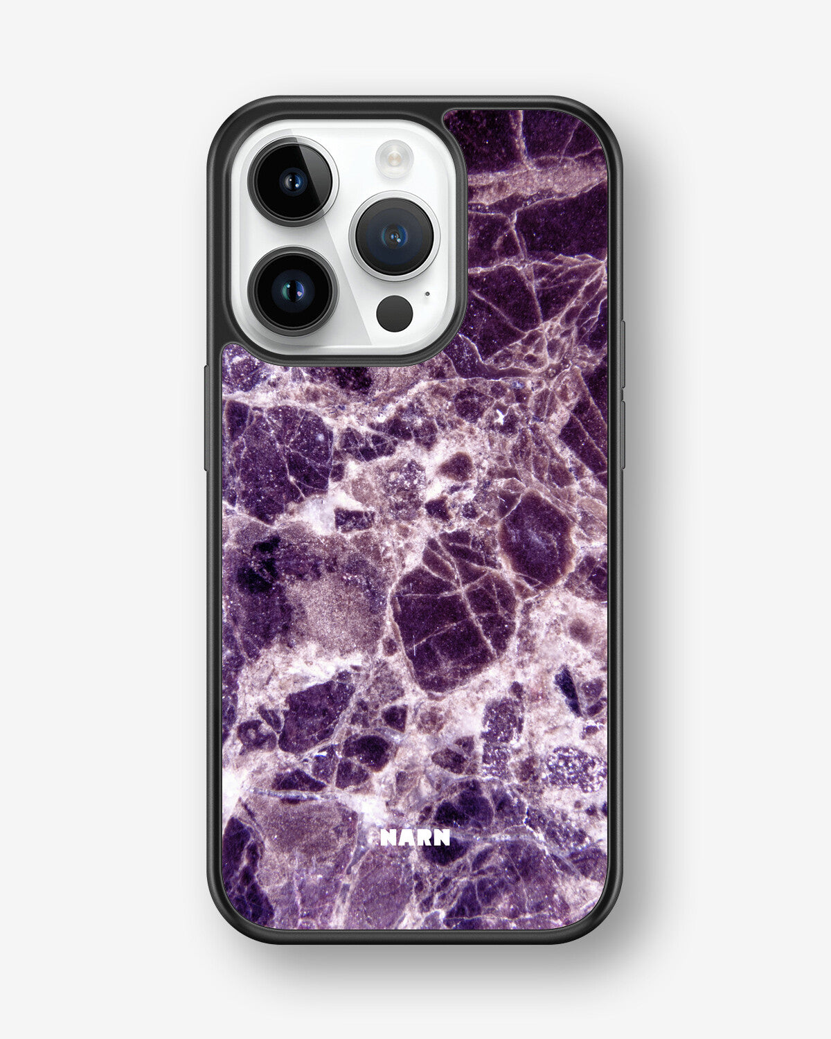 iPhone 14 Pro Hard Case – Purple Marble - View 1