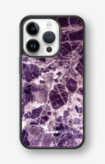iPhone 14 Pro Hard Case – Purple Marble - View 1