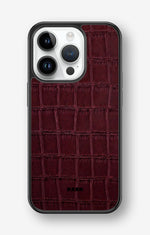 iPhone 14 Pro Hard Case – Rouge Croc - View 1