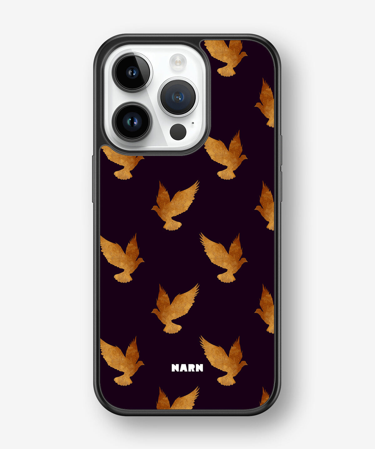 iPhone 14 Pro Hard Case – Royal Doves - View 1
