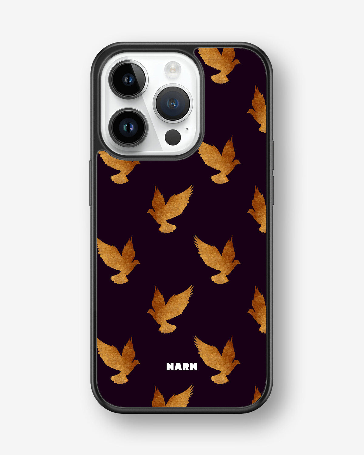 iPhone 14 Pro Hard Case – Royal Doves - View 1