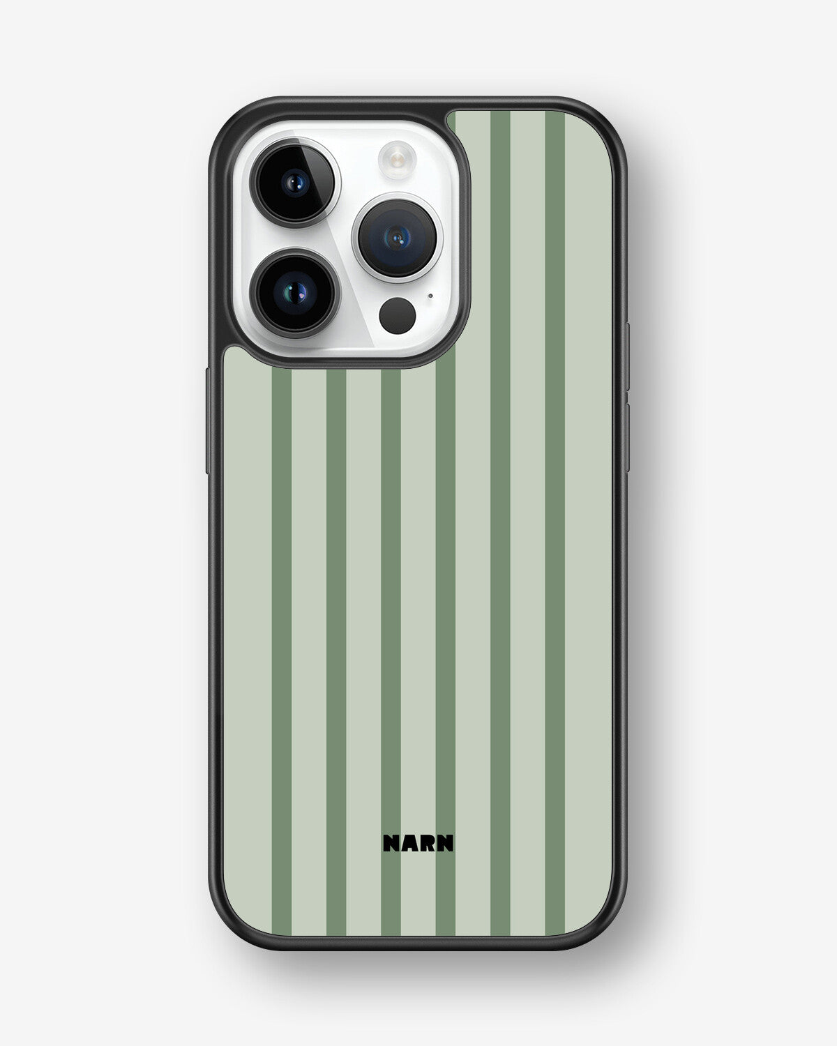 iPhone 14 Pro Hard Case – Sage Stripes - View 1