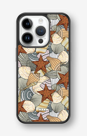 iPhone 14 Pro Hard Case – Sea Shells - View 1