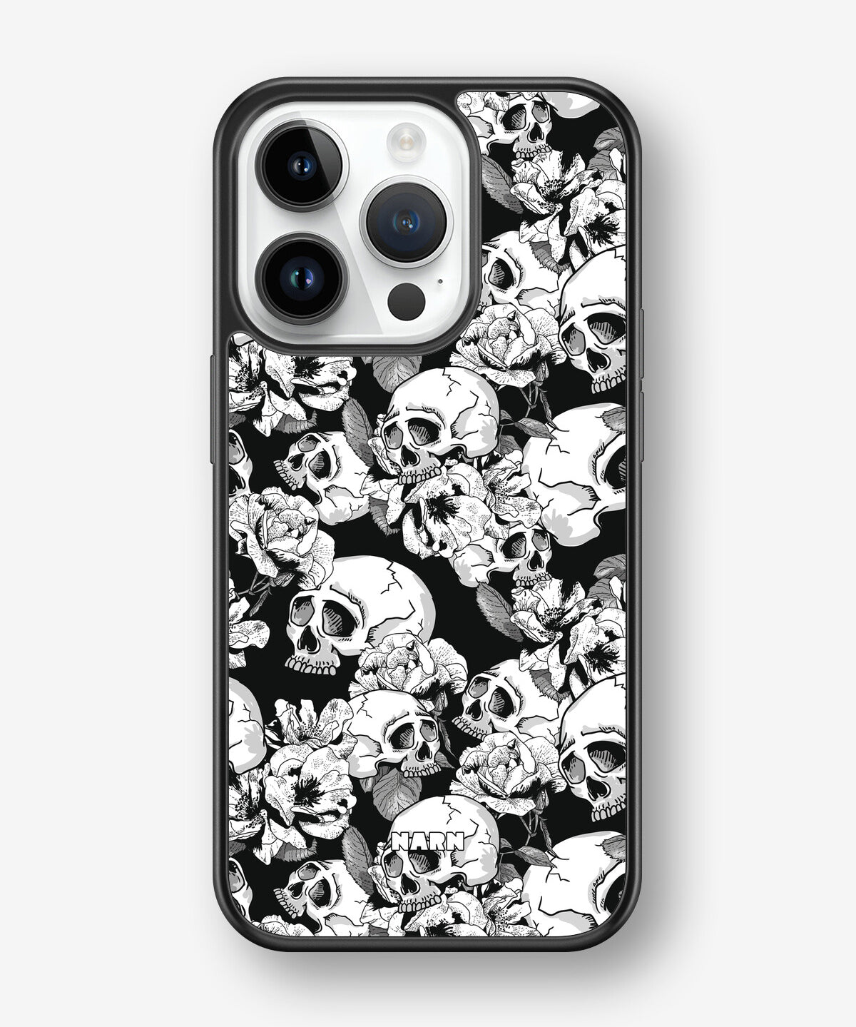 iPhone 14 Pro Hard Case – Skull Garden - View 1