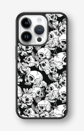 iPhone 14 Pro Hard Case – Skull Garden - View 1