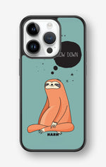 iPhone 14 Pro Hard Case – Slow Down Sloth - View 1