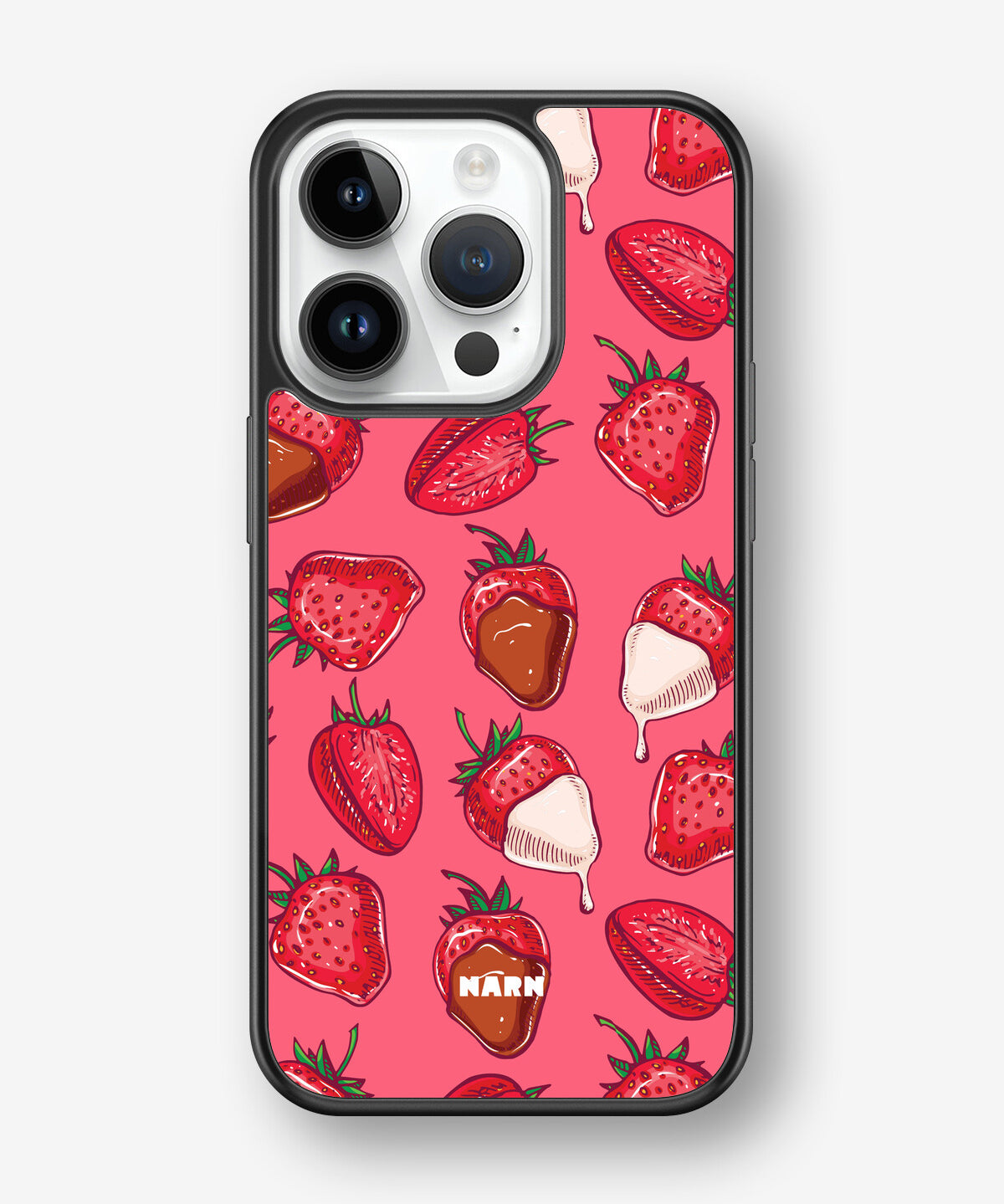 iPhone 14 Pro Hard Case – Strawberry Chocolate - View 1