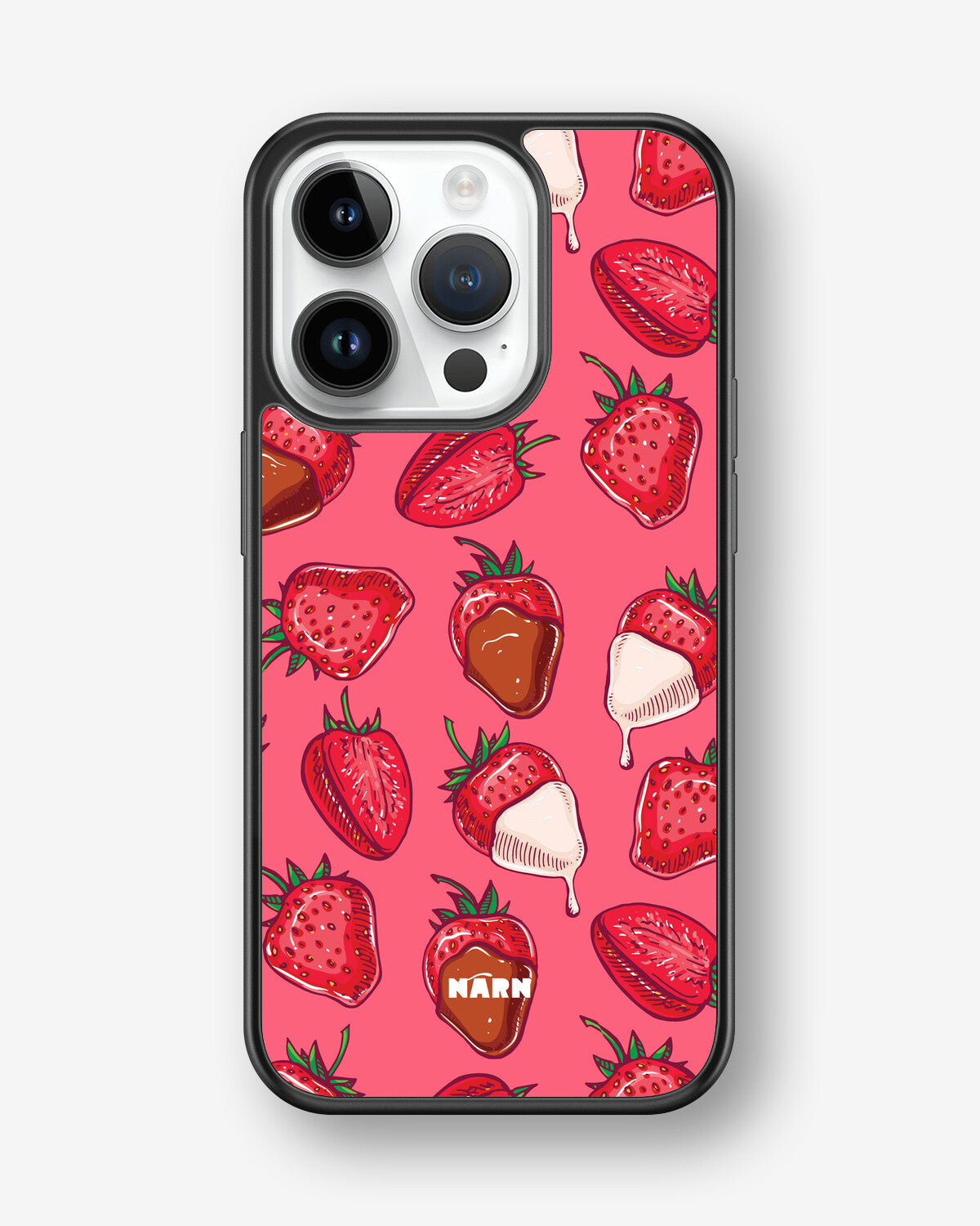 iPhone 14 Pro Hard Case – Strawberry Chocolate - View 1