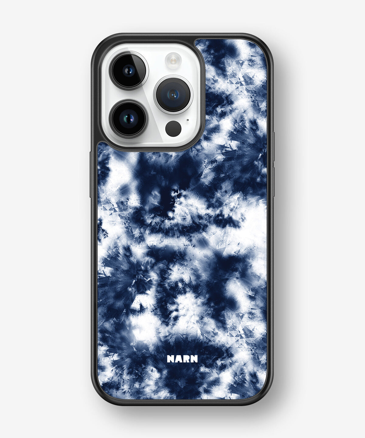 iPhone 14 Pro Hard Case – Tie Dye Blue - View 1