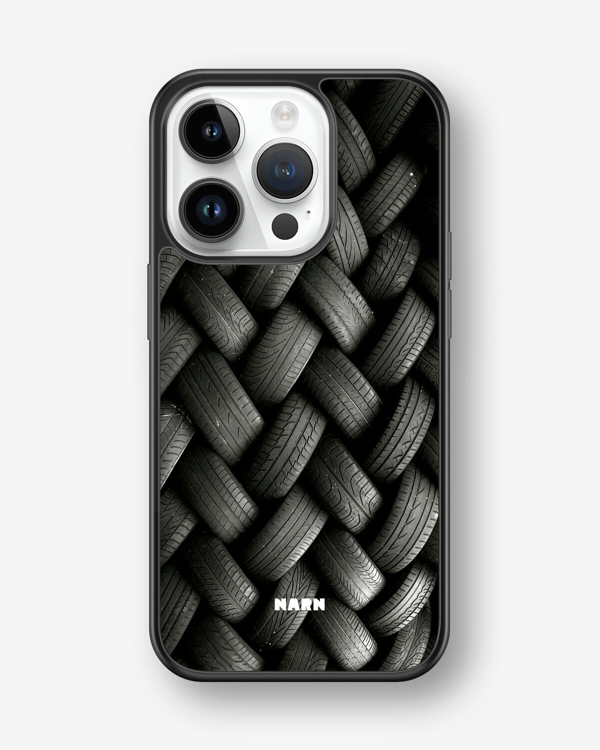 iPhone 14 Pro Hard Case – Tires Wall - View 1