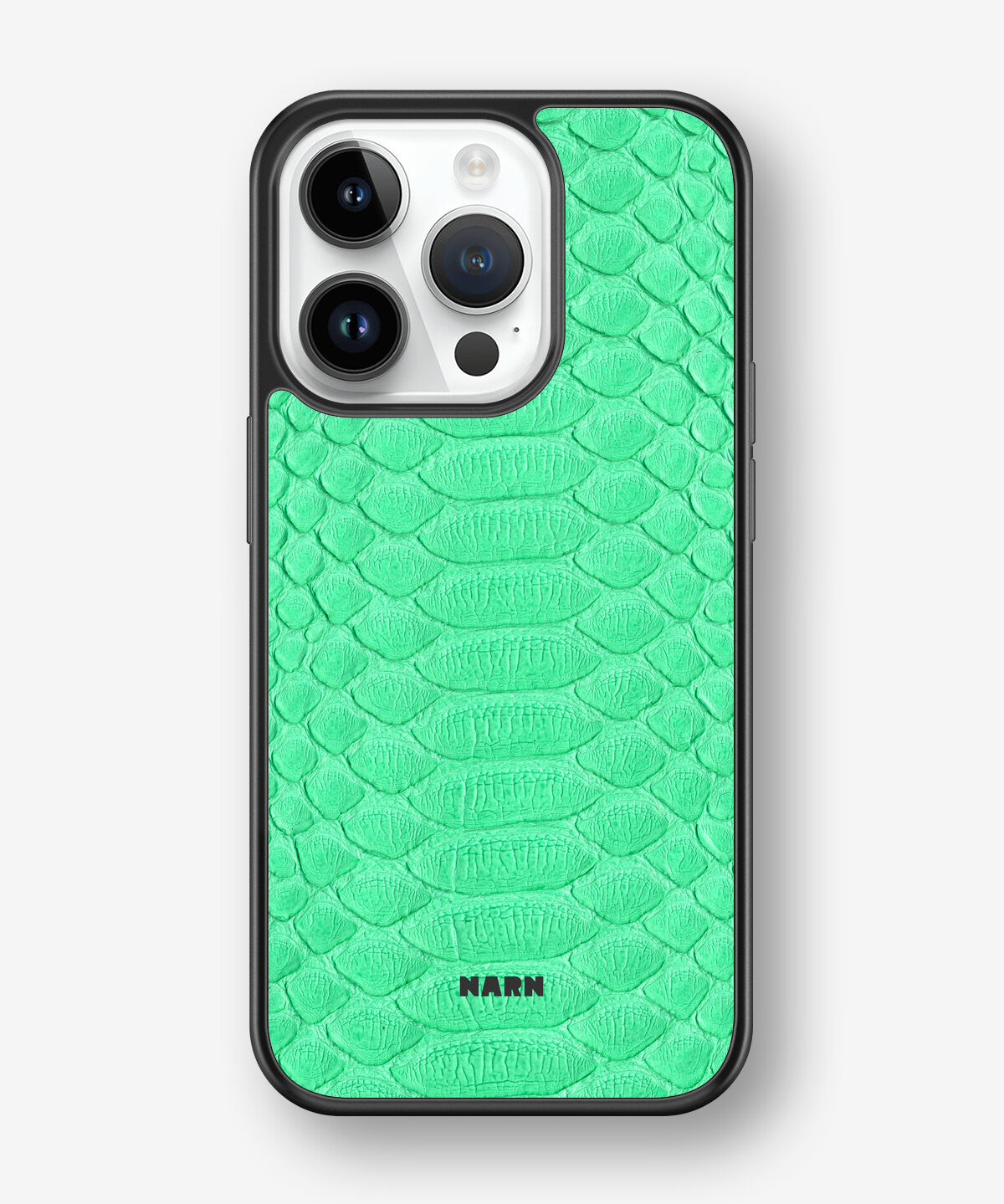 iPhone 14 Pro Hard Case – Turquoise Snake - View 1