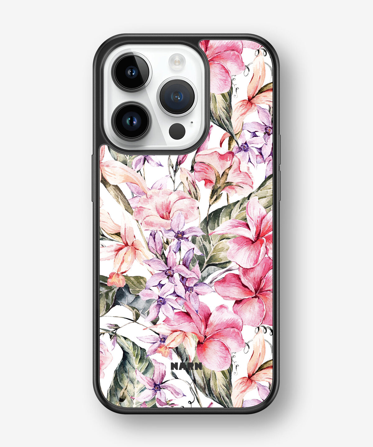 iPhone 14 Pro Hard Case – Watercolor Flowers - View 1