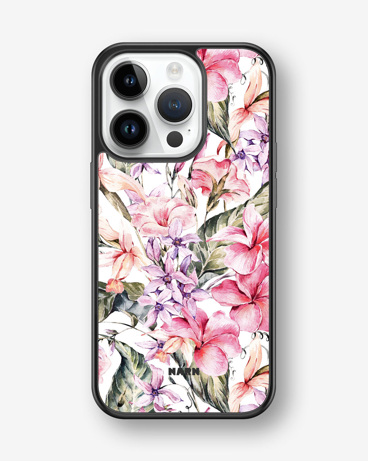 iPhone 14 Pro Hard Case – Watercolor Flowers - View 1
