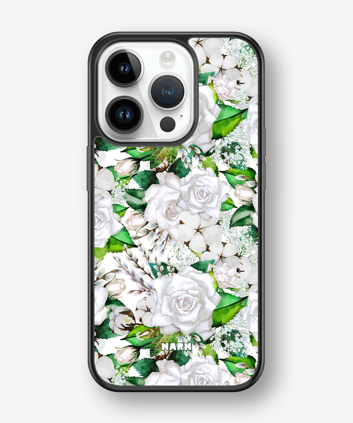 iPhone 14 Pro Hard Case – White Bloom - View 1