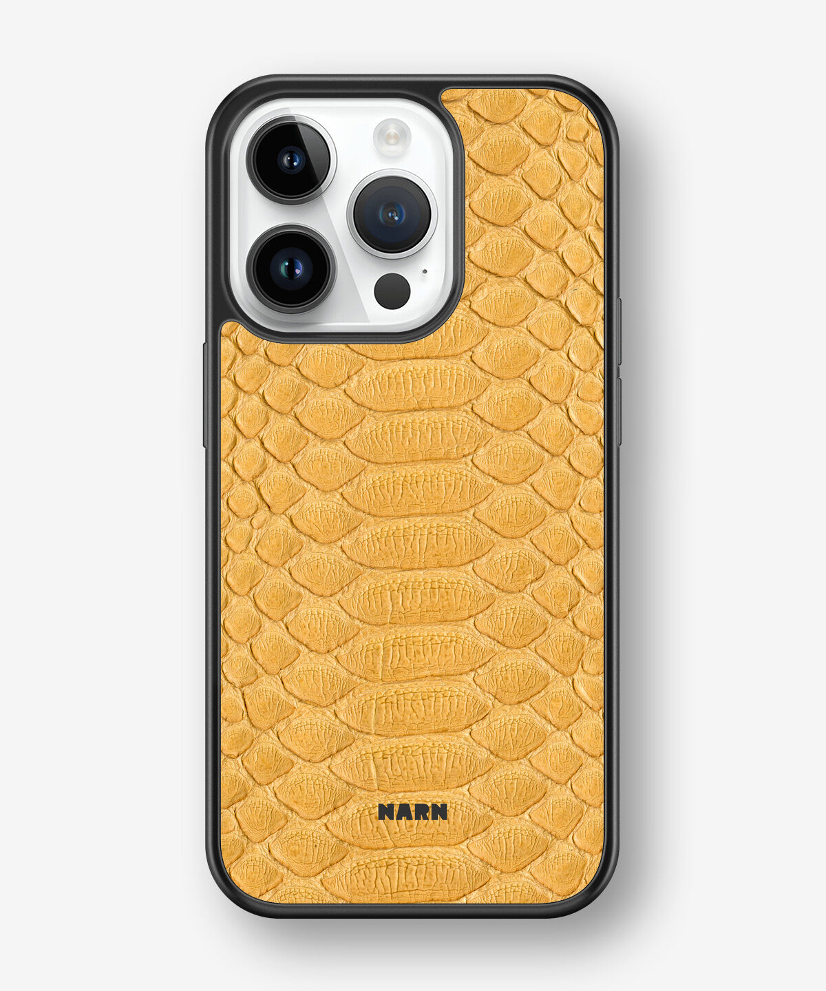 iPhone 14 Pro Hard Case – Yellow Snake - View 1