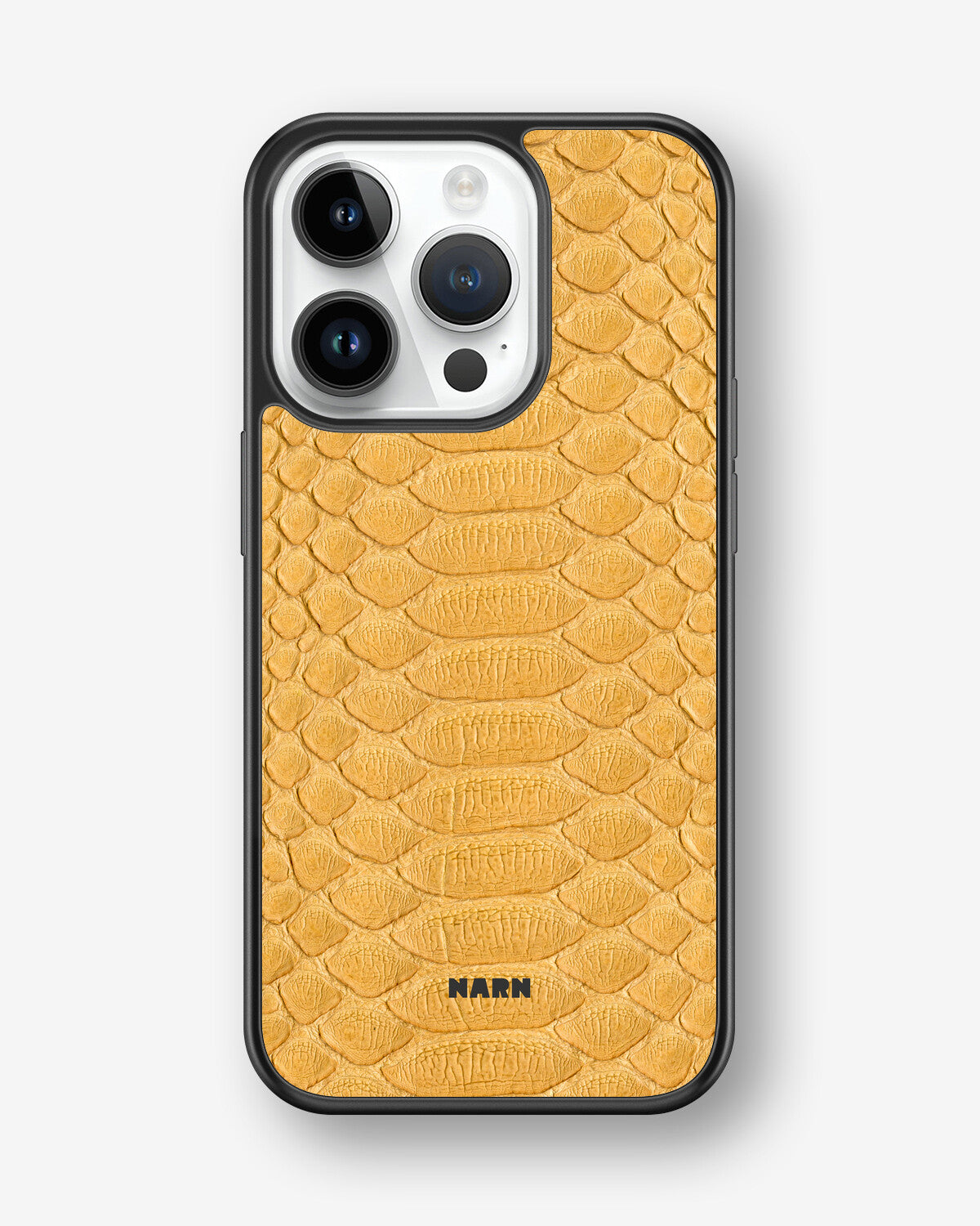 iPhone 14 Pro Hard Case – Yellow Snake - View 1