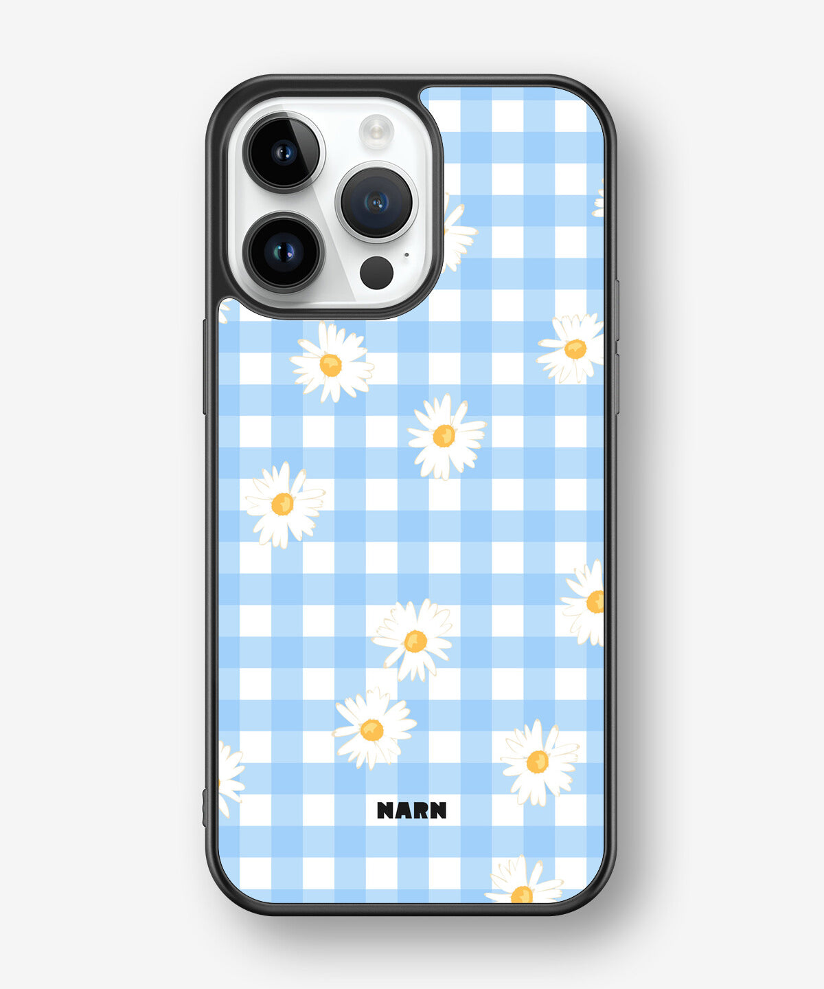 iPhone 14 Pro Max Hard Case – Blue Daisies - View 1