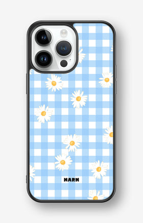 iPhone 14 Pro Max Hard Case – Blue Daisies - View 1