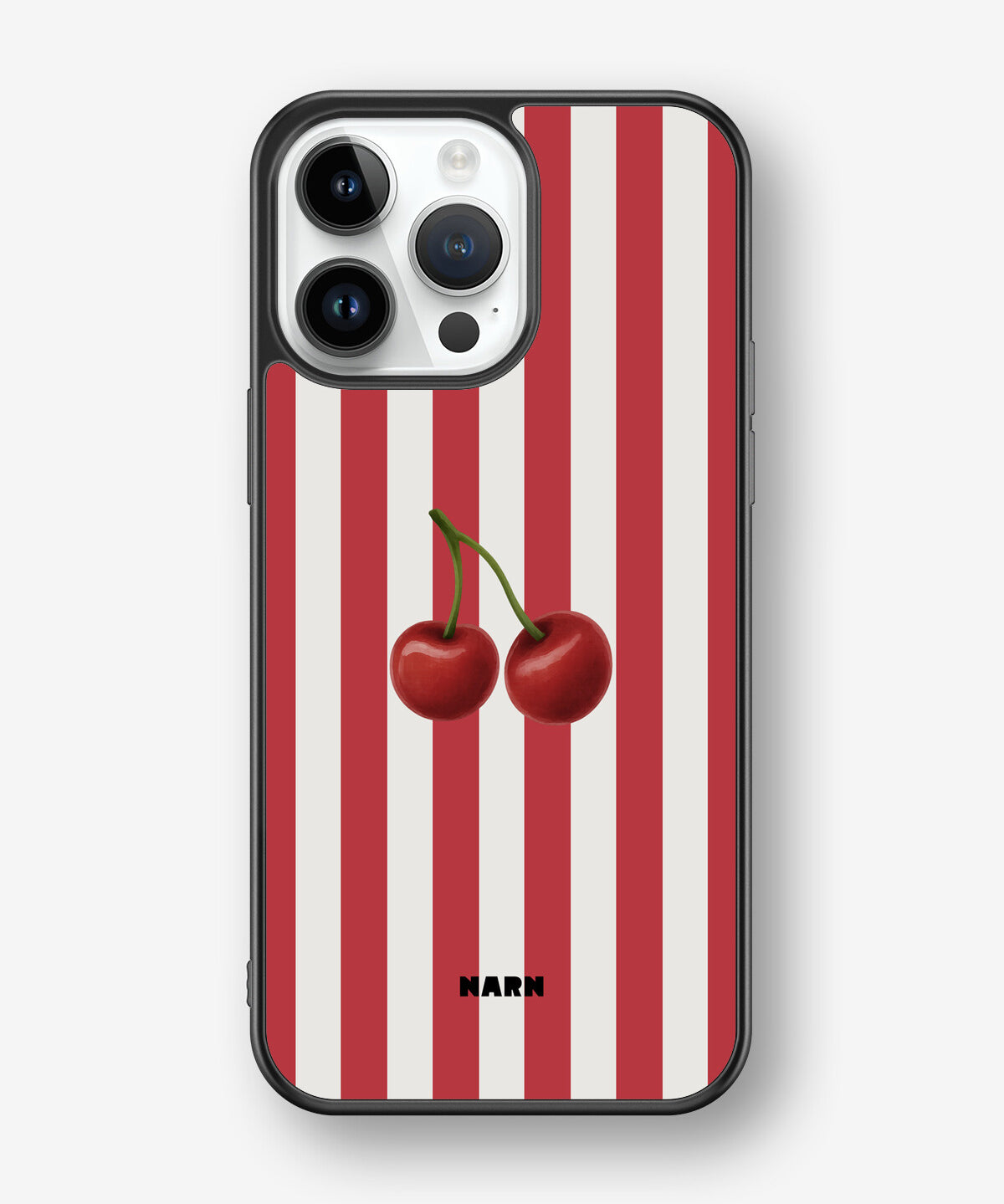 iPhone 14 Pro Max Hard Case – Cherry Stripes - View 1