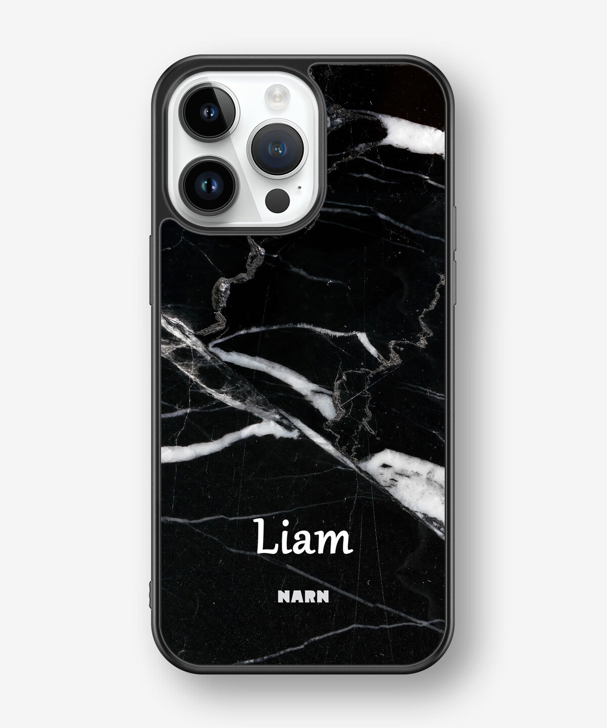 iPhone 14 Pro Max Hard Case – Custom - Black Marble - View 1