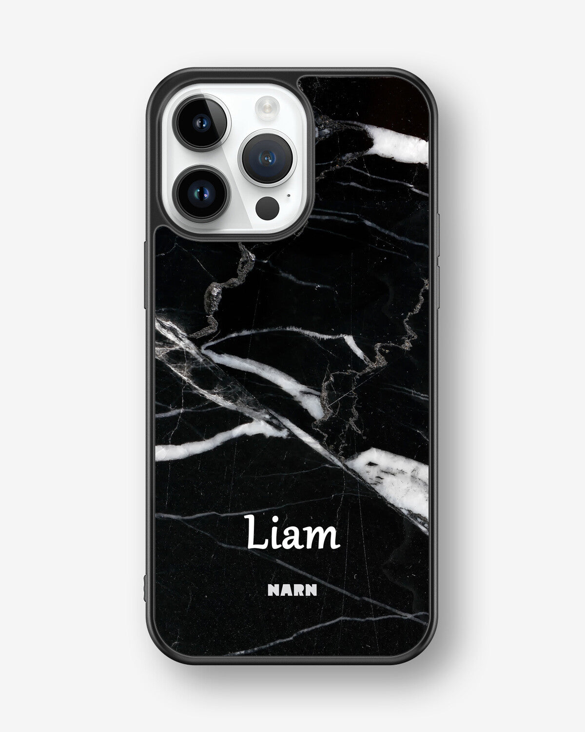iPhone 14 Pro Max Hard Case – Custom - Black Marble - View 1
