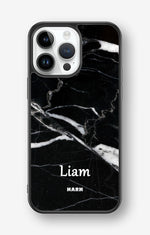 iPhone 14 Pro Max Hard Case – Custom - Black Marble - View 1