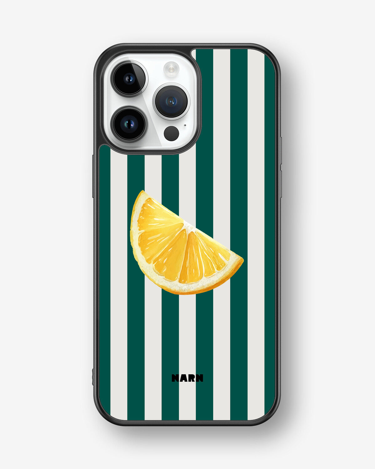 iPhone 14 Pro Max Hard Case – Lemon Stripes - View 1