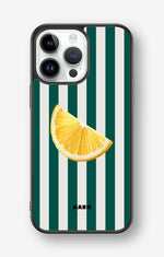 iPhone 14 Pro Max Hard Case – Lemon Stripes - View 1