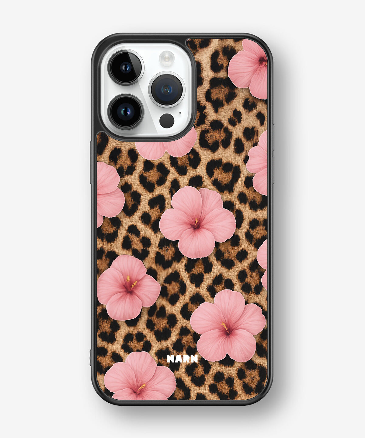 iPhone 14 Pro Max Hard Case – Leopard Flower - View 1
