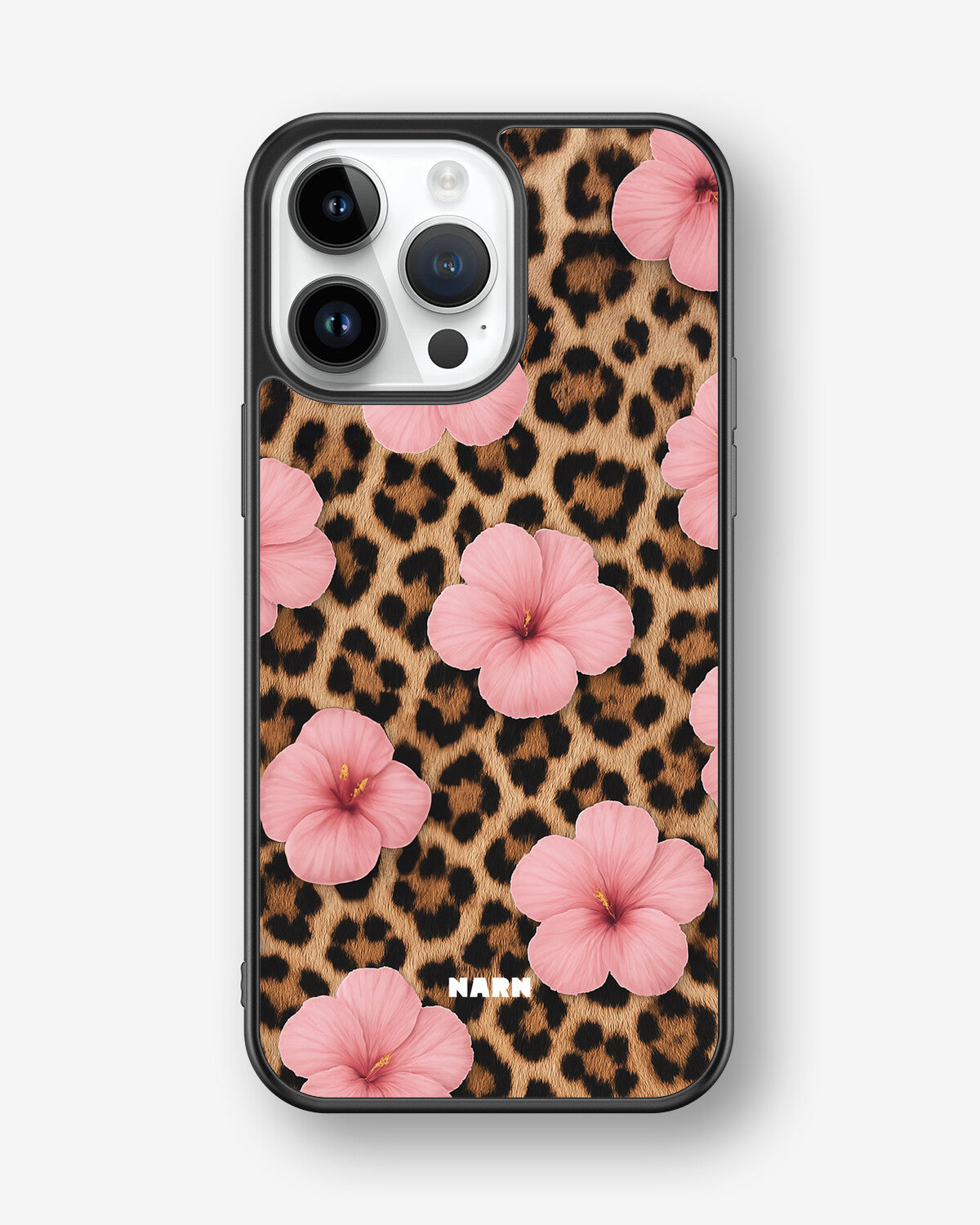 iPhone 14 Pro Max Hard Case – Leopard Flower - View 1