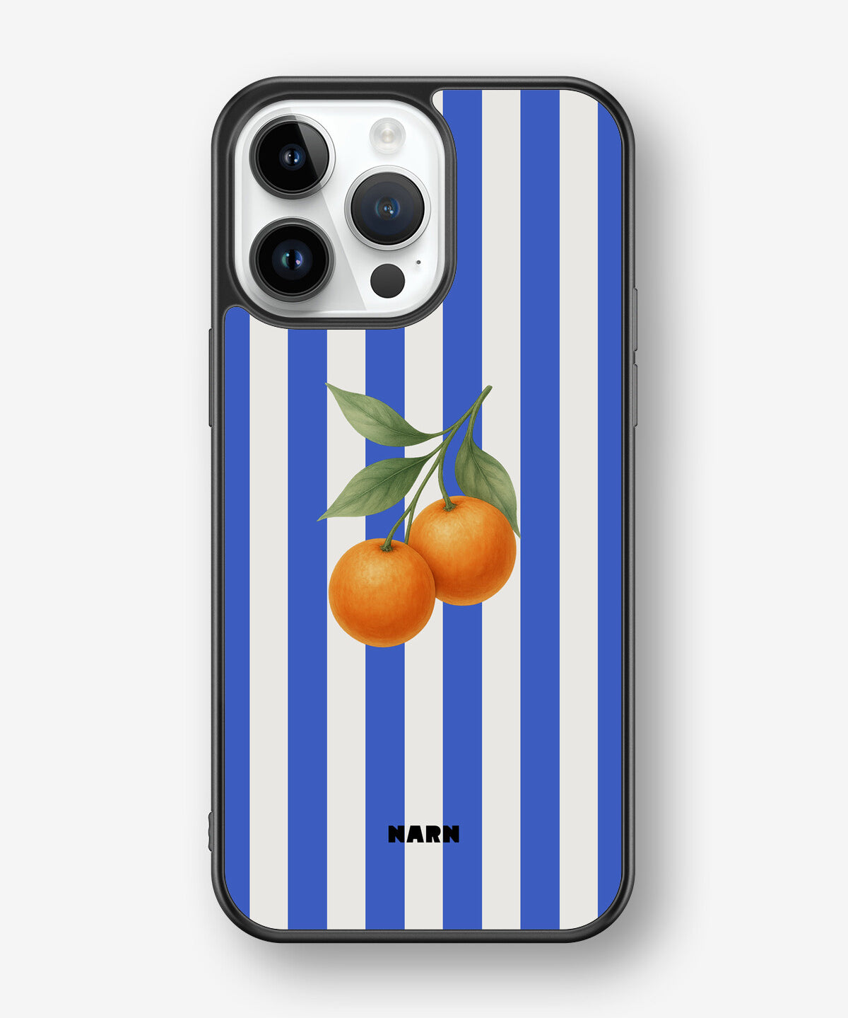 iPhone 14 Pro Max Hard Case – Orange Stripes - View 1
