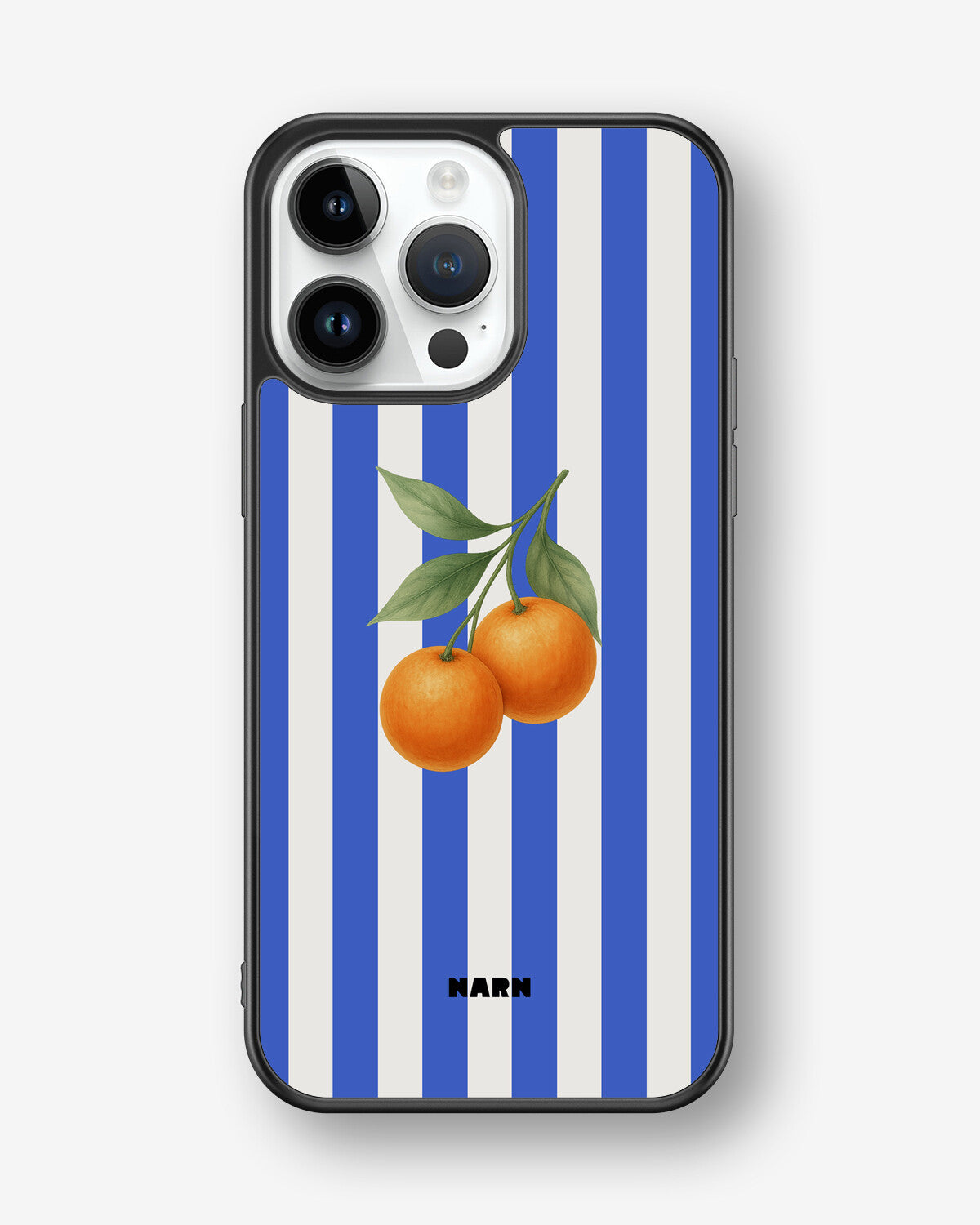 iPhone 14 Pro Max Hard Case – Orange Stripes - View 1