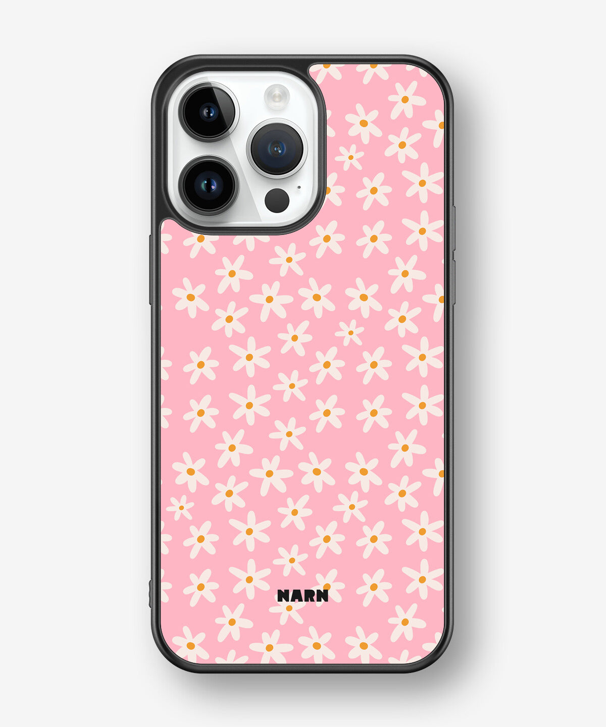 iPhone 14 Pro Max Hard Case – Pink Daisy - View 1